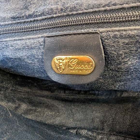 GUCCI GG MONOGRAM CANVAS LEATHER VINTAGE WOMEN'S SHOULDER BAG - Picture 10 of 13